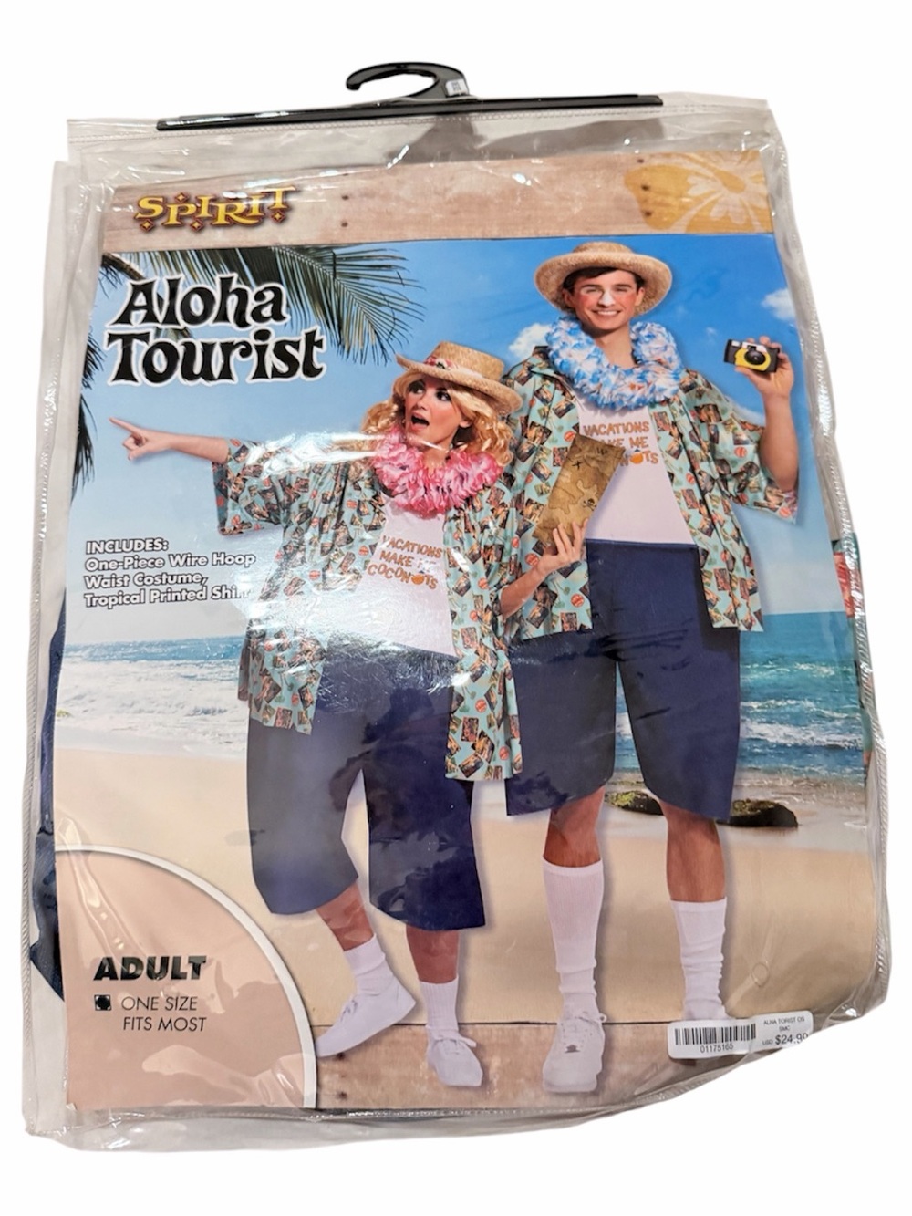 Spirit Aloha Tourist Uni Sex Navy & Light Blue Costume Set of Two